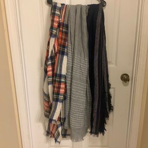 Set of 3 Old Navy Blanket Scarves